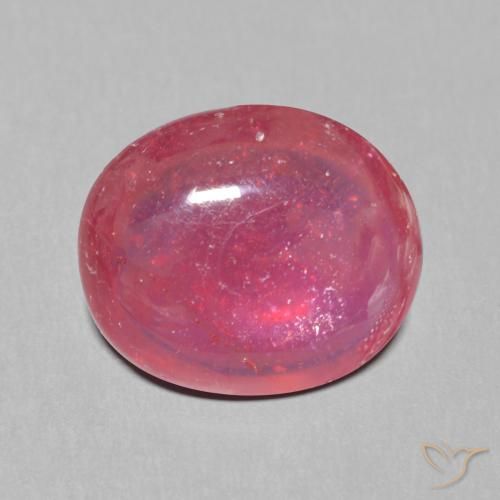 6.72ct 天然 深红色 红宝石, 椭圆形, 半透明