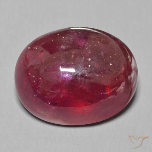 25.56ct 天然 深红色 红宝石, 椭圆形, 半透明
