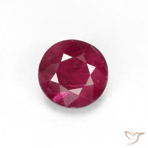 0.34ct 天然 中红 红宝石, 圆形的, VS