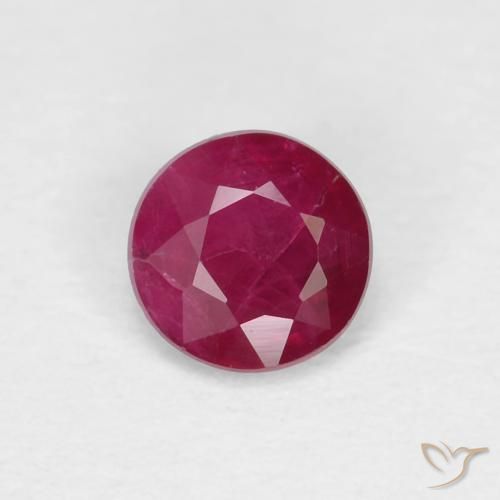 0.28ct 天然 深酒红色 红宝石, 圆形的, VS-SI