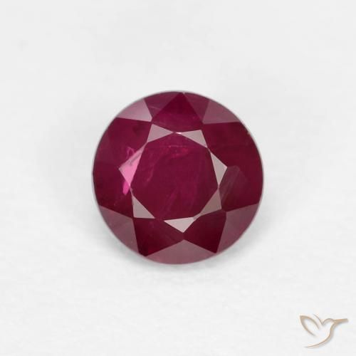 0.29ct 天然 深红色 红宝石, 圆形的, VS-SI