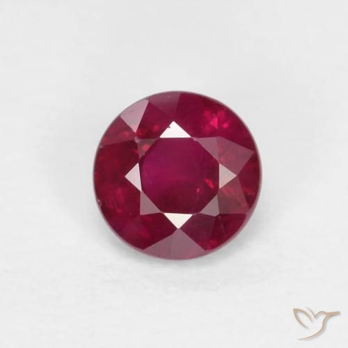 0.31ct 天然 暗红色 红宝石, 圆形的, VS-SI