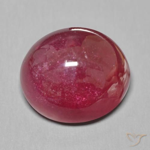 19.48ct 天然 深酒红色 红宝石, 椭圆形, 半透明