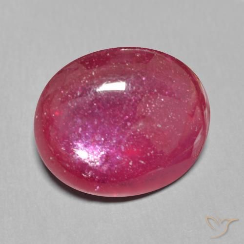 13.09ct 天然 暗红色 红宝石, 椭圆形, 半透明
