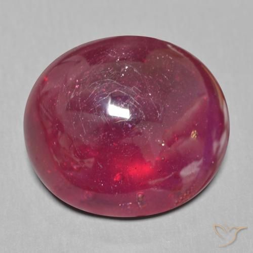 20.82ct 天然 深红色 红宝石, 椭圆形, 半透明