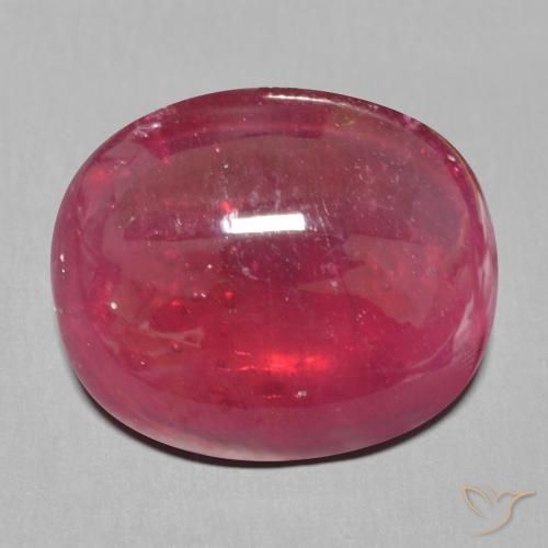 15.39ct 天然 深红色 红宝石, 椭圆形, 半透明