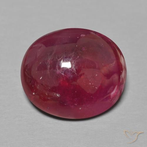 16.63ct 天然 深酒红色 红宝石, 椭圆形, 半透明