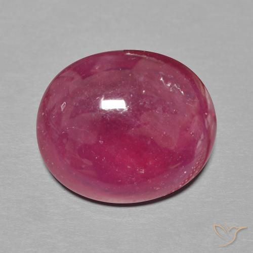 10.25ct 天然 深红色 红宝石, 椭圆形, 半透明
