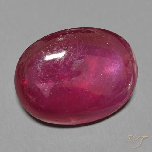 17.40ct 天然 深酒红色 红宝石, 椭圆形, 半透明