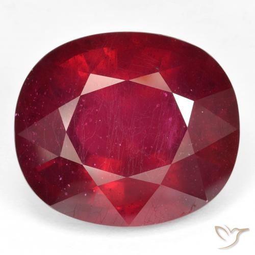 53.35ct 天然 血红 红宝石, 椭圆形, VVS-VS