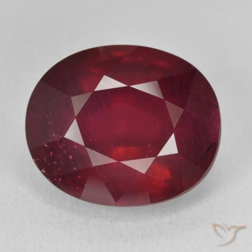 18.07ct 天然 酒红色 红宝石, 椭圆形, VVS-VS