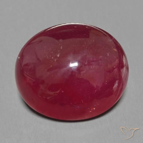 27.86ct 天然 深红色 红宝石, 椭圆形, 半透明