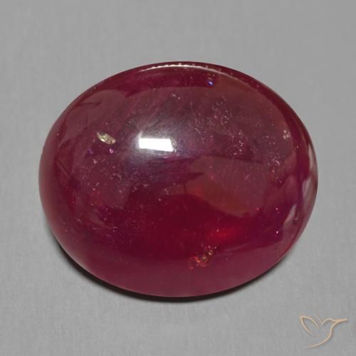 19.19ct 天然 深酒红色 红宝石, 椭圆形, 半透明