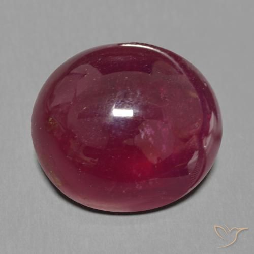 19.10ct 天然 深红色 红宝石, 椭圆形, 半透明