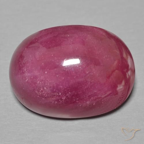 19.48ct 天然 深红色 红宝石, 椭圆形, 半透明