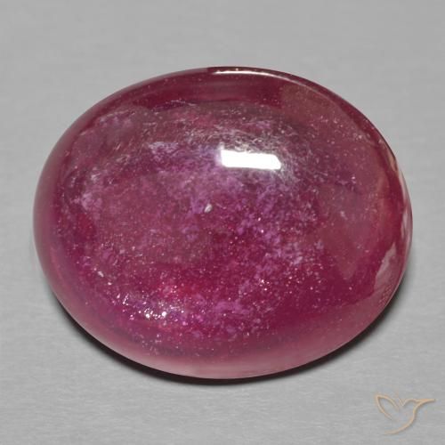 15.15ct 天然 深红色 红宝石, 椭圆形, 半透明