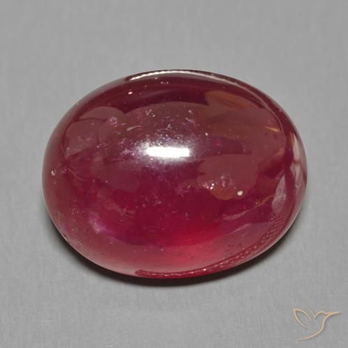 22.73ct 天然 深红色 红宝石, 椭圆形, 半透明