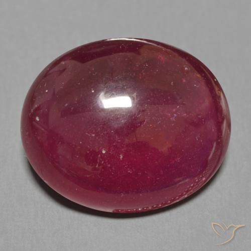 15.91ct 天然 深红色 红宝石, 椭圆形, 半透明