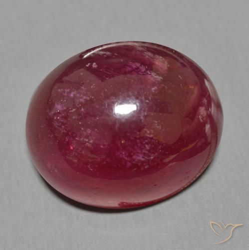 27.79ct 天然 深红色 红宝石, 椭圆形, 半透明