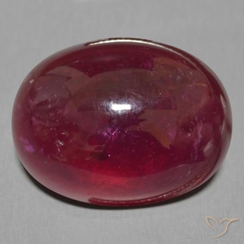 18.30ct 天然 深红色 红宝石, 椭圆形, 半透明