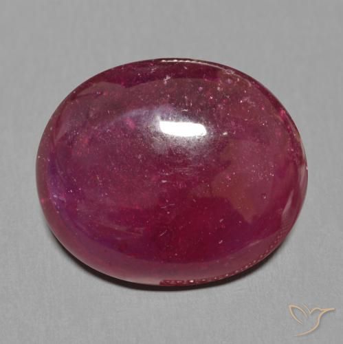 19.04ct 天然 深红色 红宝石, 椭圆形, 半透明