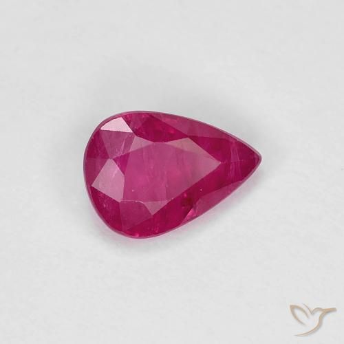 0.84ct 天然 粉红色 红宝石, 梨形, VS