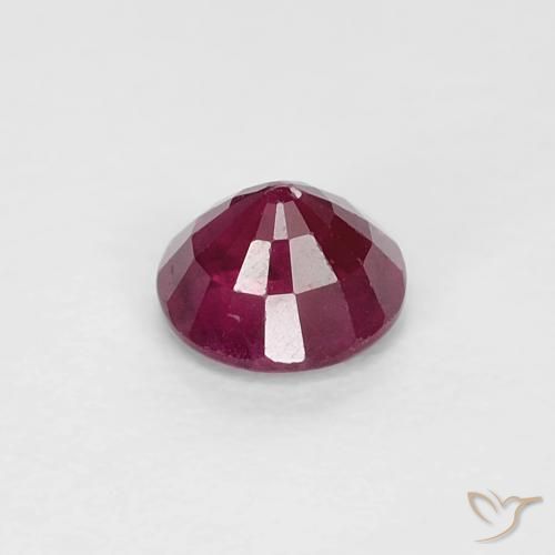 0.32克拉天然红宝石，圆形的，VS-SI