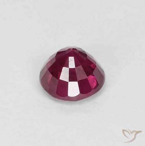 0.36克拉天然红宝石，圆形的，VS-SI