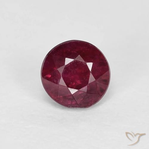 0.40ct 天然 酒红色 红宝石, 圆形的, VS-SI