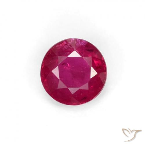 0.31ct 天然 深酒红色 红宝石, 圆形的, VS-SI