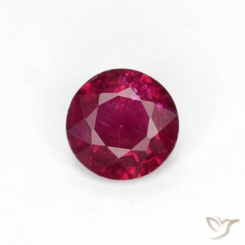 0.29ct 天然 深酒红色 红宝石, 圆形的, VS-SI