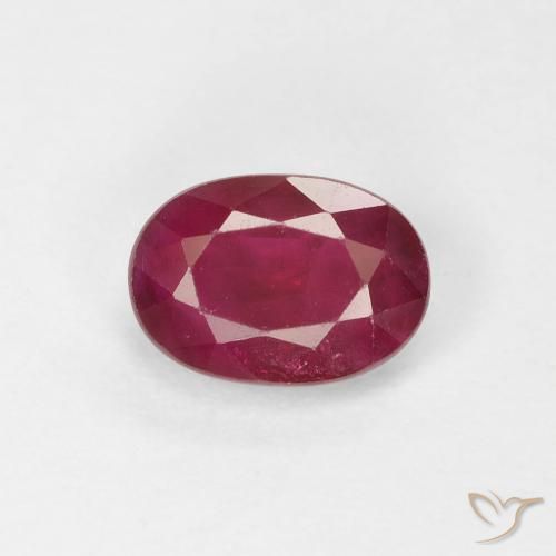 0.99ct 天然 酒红色 红宝石, 椭圆形, VS-SI