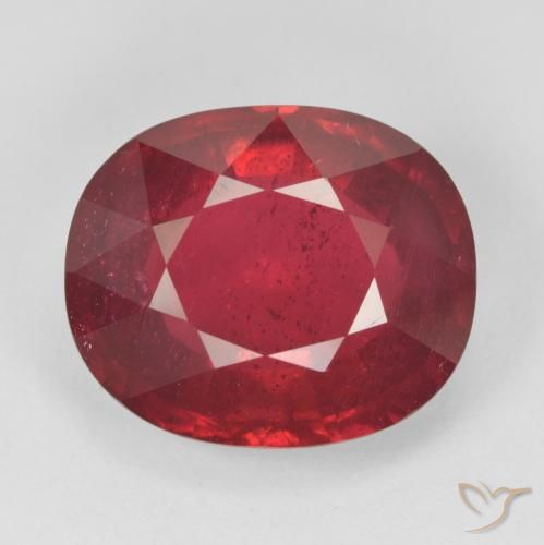 14.98ct 天然 中红 红宝石, 椭圆形, VS