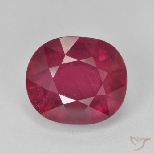 9.10ct 天然 中红 红宝石, 椭圆形, VS