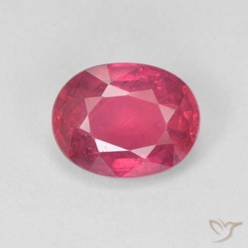 1.68ct 天然 粉红色 红宝石, 椭圆形, VS