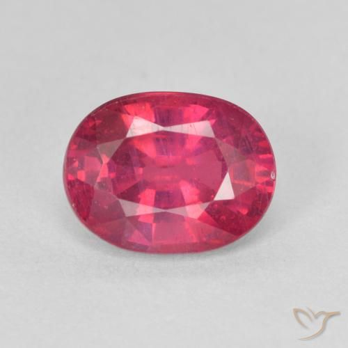 1.85ct 天然 中红 红宝石, 椭圆形, VS