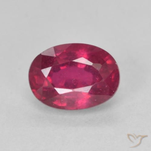 1.45ct 天然 Medium Dark-Red 红宝石, 椭圆形, VS