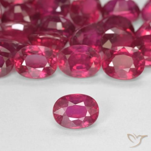 2.03ct 天然 深红粉色 红宝石, 椭圆形, VS