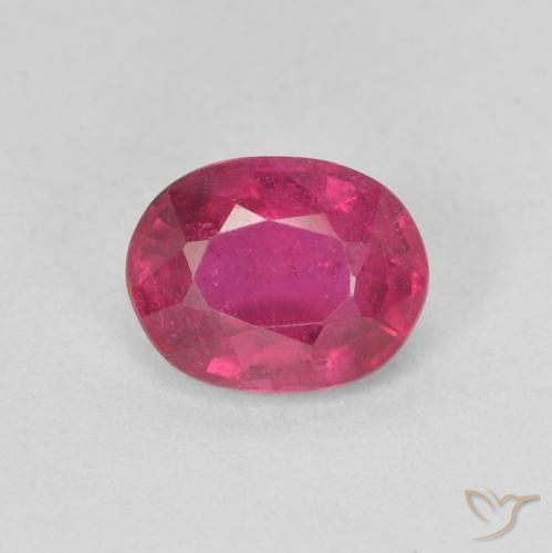 1.61ct 天然 中红 红宝石, 椭圆形, VS