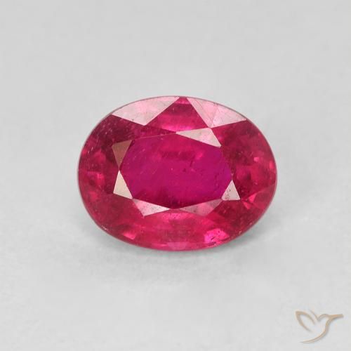 1.71ct 天然 红灯 红宝石, 椭圆形, VS