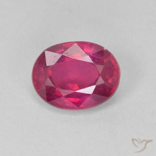 1.76ct 天然 红灯 红宝石, 椭圆形, VS