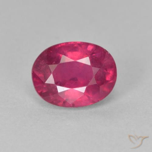 1.97ct 天然 红灯 红宝石, 椭圆形, VS