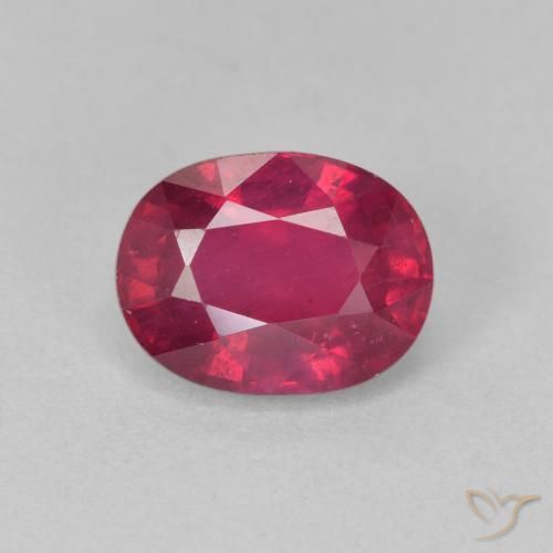 2.04ct 天然 深红粉色 红宝石, 椭圆形, VS