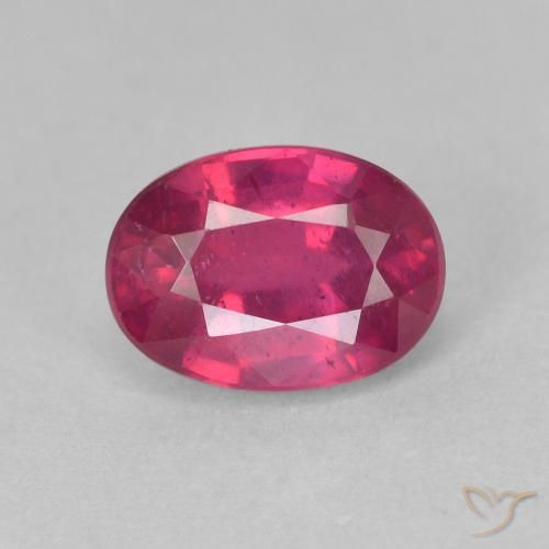 1.41ct 天然 红灯 红宝石, 椭圆形, VS