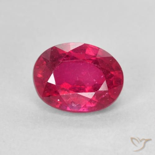 2.07ct 天然 红灯 红宝石, 椭圆形, VS