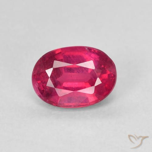 1.26ct 天然 红灯 红宝石, 椭圆形, VS-SI