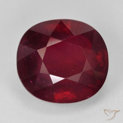 29.74ct 天然 酒红色 红宝石, 椭圆形, VVS-VS