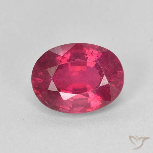 1.94ct 天然 深红粉色 红宝石, 椭圆形, VS