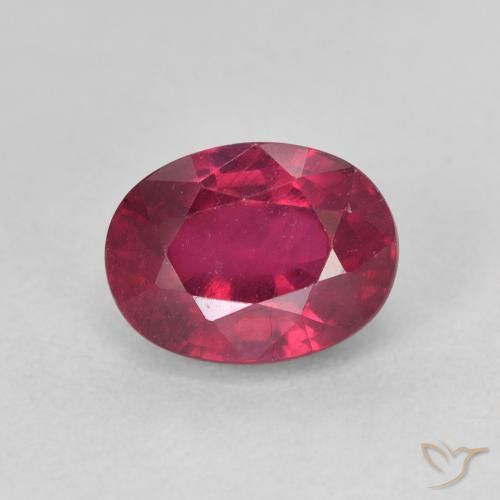 2.38ct 天然 Medium Dark-Red 红宝石, 椭圆形, VS