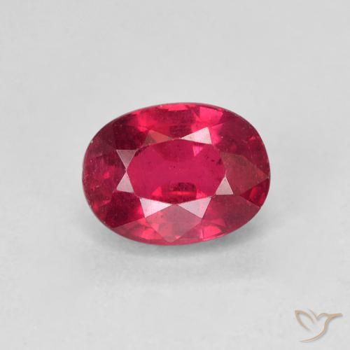 1.50ct 天然 中红 红宝石, 椭圆形, VS